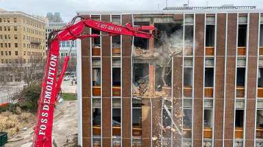 Demolition of the Raleigh Police Building