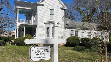 the large white historic Turner House