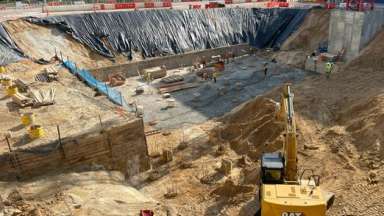 Civic Tower construction site