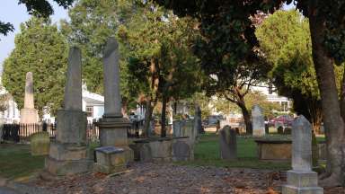 an image of a historical Raleigh cemetery