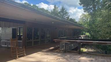 Walnut Creek Wetland center exterior and porch