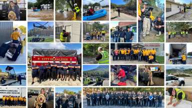 Photogrid of City employees who helped in the aftermath of Hurricane Helene