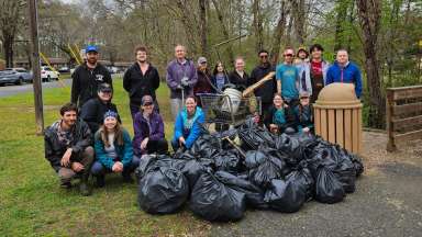 Southgate Park Stream Cleanup Volunteers