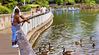 Reflecting Raleigh - The Next Comprehensive Plan - Stylized Image of Pullen Park