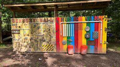 sensory music wall at durant