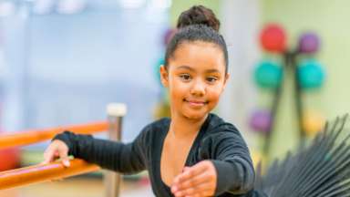 girl doing ballet