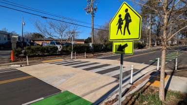 St. Mary's Street new crosswalk