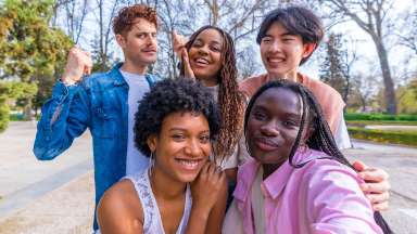 teens together to party