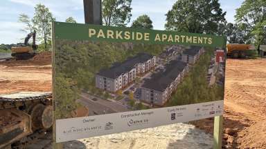 Parkside Apartments Sign