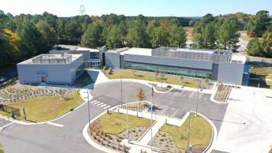 Arial view of the new water laboratory
