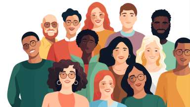Illustration of diverse individuals