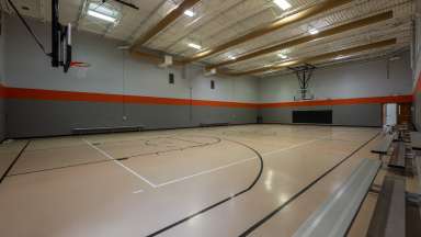 updated gym at roberts park