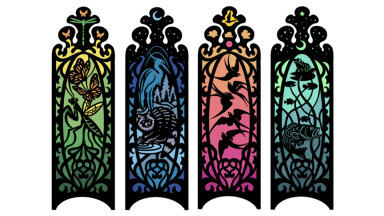 Proposed panels for the Neuse River public art.