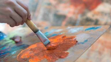 a hand painting