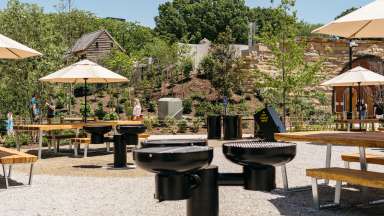 Gipson Play Plaza Picnic Grove