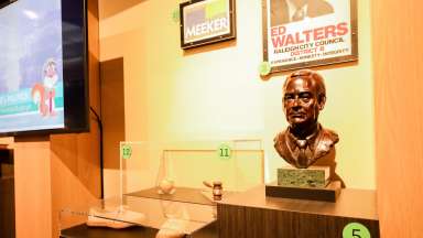 exhibit for People's politics at COR