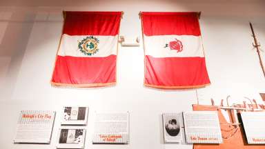 Raleigh Flag exhibit