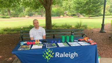 Vision Zero staff at Pullen Park
