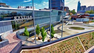 Stylized image of Raleigh Union Station