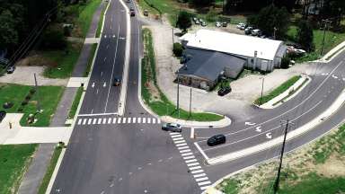 poole road aerial view