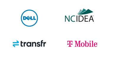 Lead sponsor logos: Dell, NC Idea, T-Mobile, Transfr
