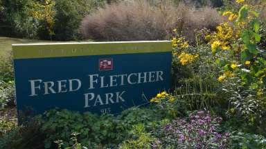 a sign of fred fletcher park