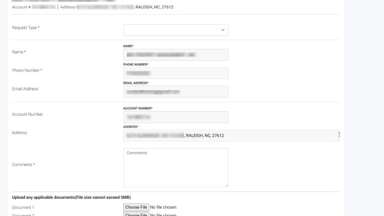 screenshot of new feature that tracks customer requests