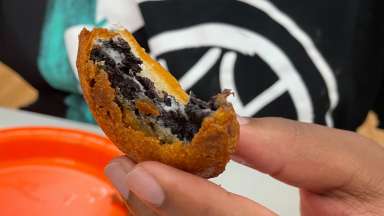 a snack in a person's hand