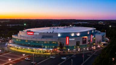 Arial view of lenovo center