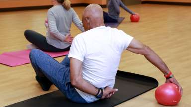 active adults doing pilates