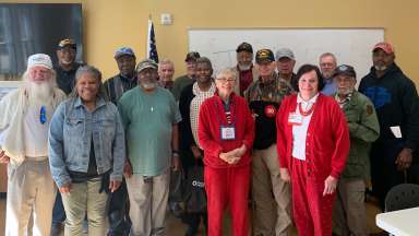 Veterans at the Five Points Center for active adults Brunch