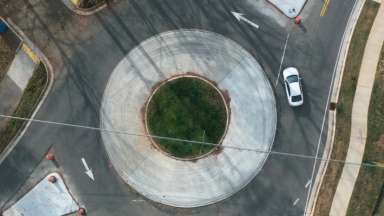 roundabout on blue ridge
