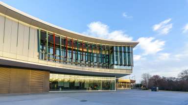 the entrance of chavis community center