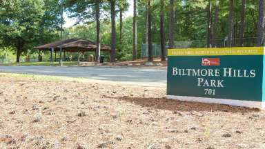 a picture of a park and biltmore hills
