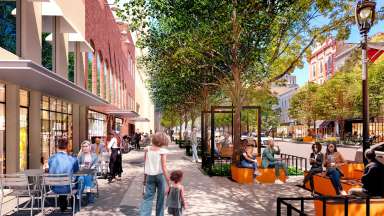 Fayetteville St. Streetscape Plan Concept Rendering