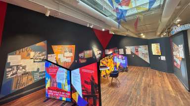 an exhibit at the city of Raleigh museum