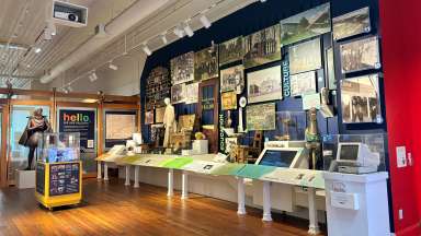 an exhibit at the city of Raleigh museum