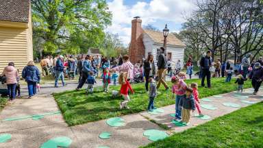 an outdoor event with many people in attendance