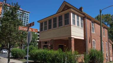 side view of the pope house