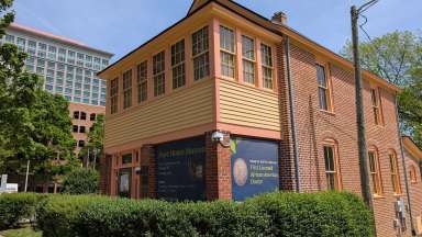 the exterior of the Pope House Museum