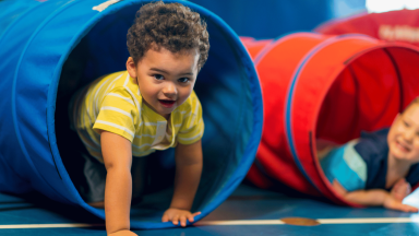 Baby playing