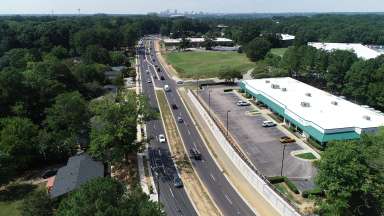 drone view of Comfort Ct