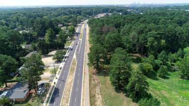 atlantic avenue drone view