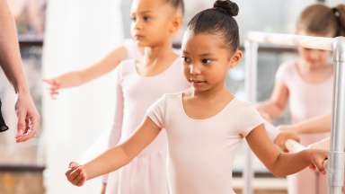 children doing ballet