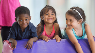Youth tumbling class