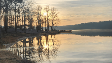 Sunset at Lake Wheeler