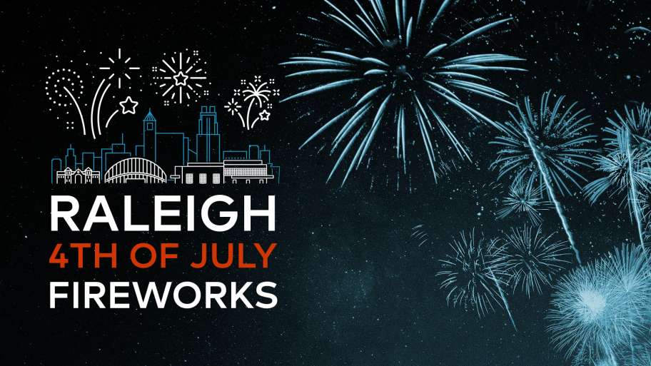 4th of july fireworks in raleigh nc 2025
