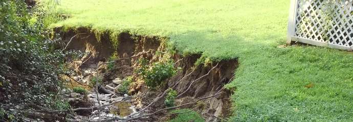 Erosion on Jupiter Hills Court