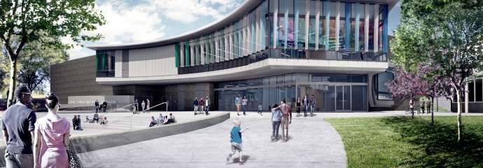 Design rendering of the future John Chavis Memorial Park community center