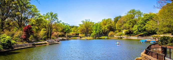 Water feature at Pullen Park